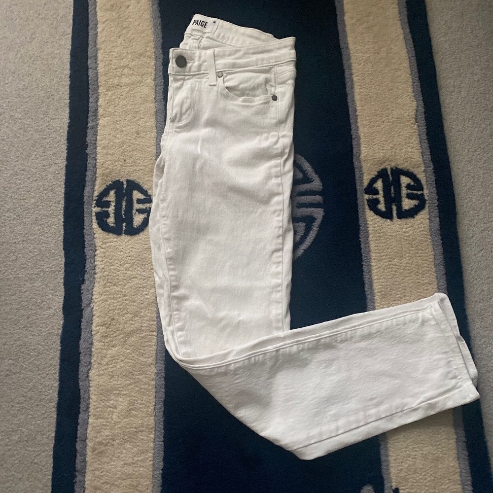 PAIGE White Skinny Jeans - Clean Minimal Silhouette